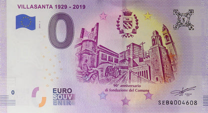 0 Euro - Villasanta 1929-2019 - Włochy - 2019