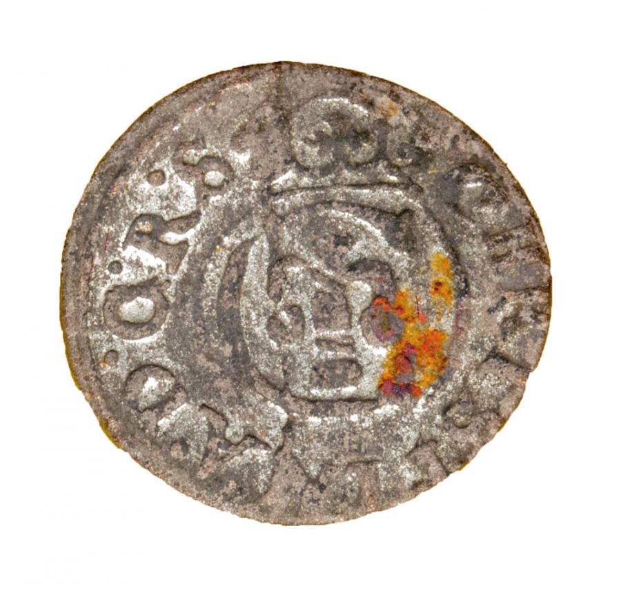 Szeląg 1647 Krystyna Waza Liwonia