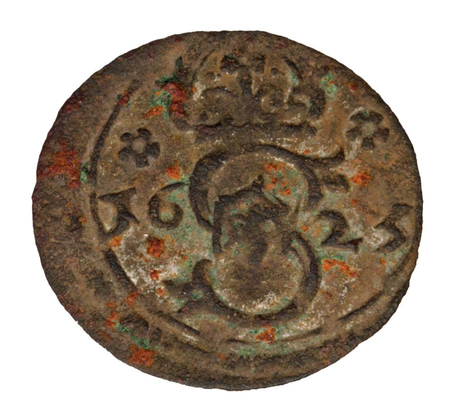 Denar 1623 Zygmunt III Waza Polska Łobżenica