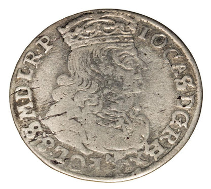 Szóstak 1661 Jan Kazimierz Polska Poznań