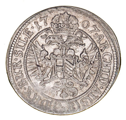 3 krajcary 1707 Józef I Habsburg Śląsk Brzeg