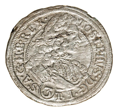 3 krajcary 1710 Józef I Habsburg Śląsk Brzeg