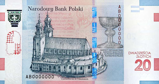 20 zł Chrzest Polski - banknot kolekcjonerski