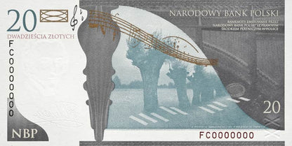 20 zł Fryderyk Chopin - banknot kolekcjonerski