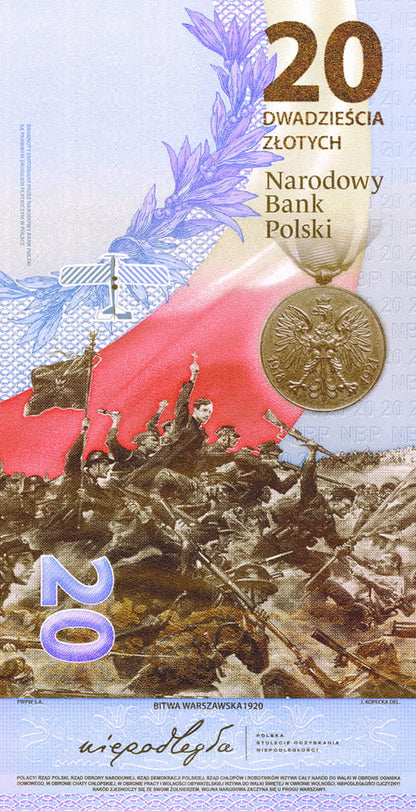 20 zł Bitwa Warszawska 1920 - banknot kolekcjonerski