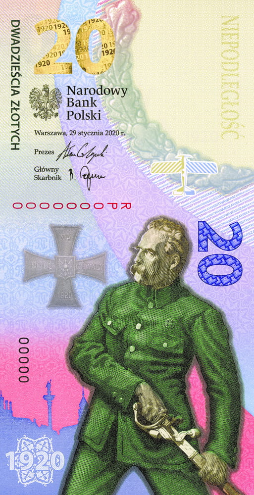 20 zł Bitwa Warszawska 1920 - banknot kolekcjonerski
